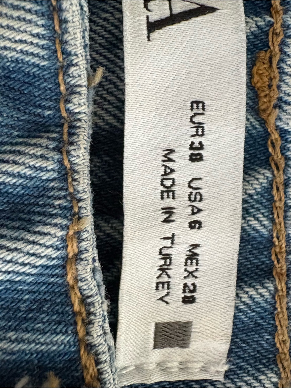 Zara Light Blue Wide-Leg high rise Jeans inseam 32 size 6 - Picture 3 of 7